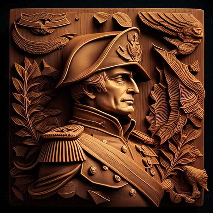 3D model Commander Napoleon at War game (STL)